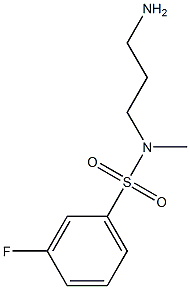 N-(3-aminopropyl)-3-fluoro-N-methylbenzene-1-sulfonamide Structure