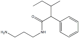 N-(3-aminopropyl)-3-methyl-2-phenylpentanamide,,结构式