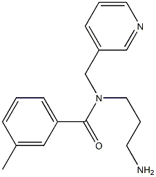 N-(3-aminopropyl)-3-methyl-N-(pyridin-3-ylmethyl)benzamide