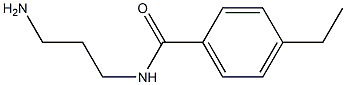 N-(3-aminopropyl)-4-ethylbenzamide 结构式