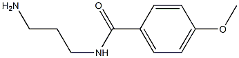 N-(3-アミノプロピル)-4-メトキシベンズアミド 化学構造式