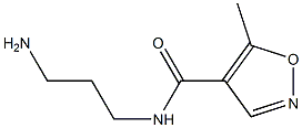 N-(3-aminopropyl)-5-methylisoxazole-4-carboxamide Structure