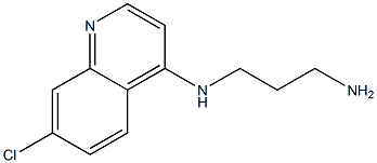 N-(3-aminopropyl)-N-(7-chloroquinolin-4-yl)amine Structure