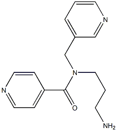 N-(3-aminopropyl)-N-(pyridin-3-ylmethyl)pyridine-4-carboxamide