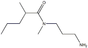 N-(3-aminopropyl)-N,2-dimethylpentanamide 化学構造式