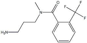 N-(3-aminopropyl)-N-methyl-2-(trifluoromethyl)benzamide Struktur