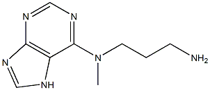 N-(3-aminopropyl)-N-methyl-7H-purin-6-amine Structure