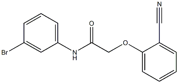 N-(3-bromophenyl)-2-(2-cyanophenoxy)acetamide 化学構造式