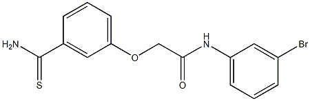 N-(3-bromophenyl)-2-(3-carbamothioylphenoxy)acetamide