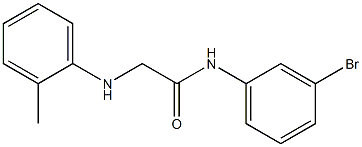 N-(3-bromophenyl)-2-[(2-methylphenyl)amino]acetamide,,结构式