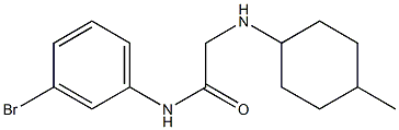 N-(3-bromophenyl)-2-[(4-methylcyclohexyl)amino]acetamide 化学構造式