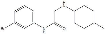 N-(3-bromophenyl)-2-[(4-methylcyclohexyl)amino]acetamide Structure