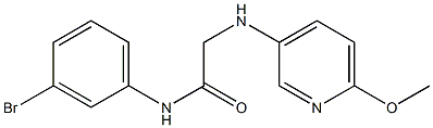 N-(3-bromophenyl)-2-[(6-methoxypyridin-3-yl)amino]acetamide Struktur