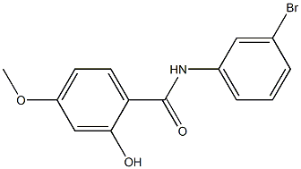 N-(3-bromophenyl)-2-hydroxy-4-methoxybenzamide Struktur
