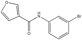 N-(3-bromophenyl)-3-furamide Struktur