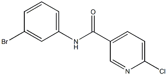 N-(3-bromophenyl)-6-chloropyridine-3-carboxamide Structure