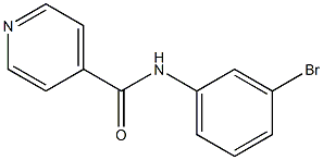 N-(3-bromophenyl)isonicotinamide 结构式