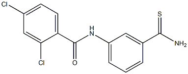 N-(3-carbamothioylphenyl)-2,4-dichlorobenzamide Struktur