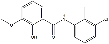 N-(3-chloro-2-methylphenyl)-2-hydroxy-3-methoxybenzamide Structure