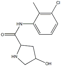 N-(3-chloro-2-methylphenyl)-4-hydroxypyrrolidine-2-carboxamide 化学構造式