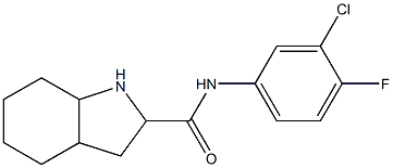 N-(3-chloro-4-fluorophenyl)-octahydro-1H-indole-2-carboxamide 结构式