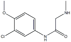 N-(3-chloro-4-methoxyphenyl)-2-(methylamino)acetamide Struktur