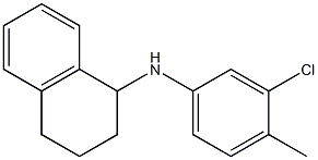 N-(3-chloro-4-methylphenyl)-1,2,3,4-tetrahydronaphthalen-1-amine Structure