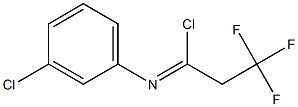 N-(3-chlorophenyl)-2,2,2-trifluoroethanecarbonimidoyl chloride|