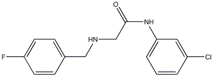 N-(3-chlorophenyl)-2-{[(4-fluorophenyl)methyl]amino}acetamide Structure