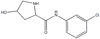 N-(3-chlorophenyl)-4-hydroxypyrrolidine-2-carboxamide,,结构式