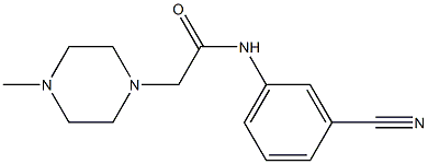  N-(3-cyanophenyl)-2-(4-methylpiperazin-1-yl)acetamide
