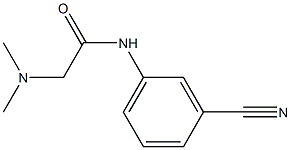 N-(3-cyanophenyl)-2-(dimethylamino)acetamide Struktur