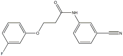 N-(3-cyanophenyl)-3-(3-fluorophenoxy)propanamide Struktur