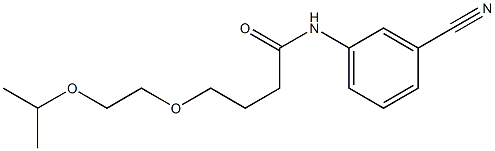 N-(3-cyanophenyl)-4-[2-(propan-2-yloxy)ethoxy]butanamide Structure