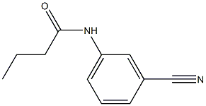 N-(3-cyanophenyl)butanamide,,结构式