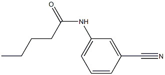 N-(3-cyanophenyl)pentanamide Structure