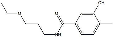 N-(3-ethoxypropyl)-3-hydroxy-4-methylbenzamide Struktur