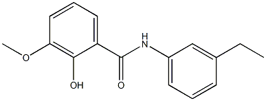 N-(3-ethylphenyl)-2-hydroxy-3-methoxybenzamide Struktur