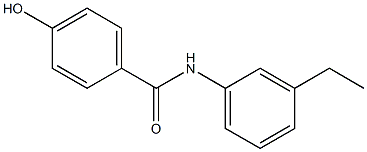 N-(3-ethylphenyl)-4-hydroxybenzamide 结构式