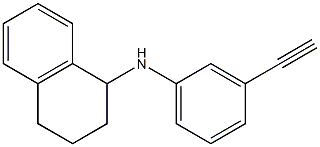 N-(3-ethynylphenyl)-1,2,3,4-tetrahydronaphthalen-1-amine Structure