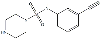 N-(3-ethynylphenyl)piperazine-1-sulfonamide Structure