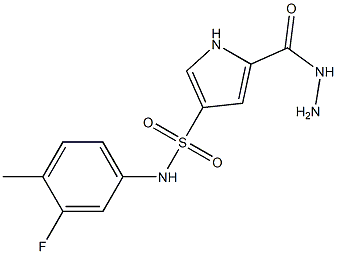  N-(3-fluoro-4-methylphenyl)-5-(hydrazinocarbonyl)-1H-pyrrole-3-sulfonamide