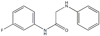 N-(3-fluorophenyl)-2-(phenylamino)acetamide Struktur