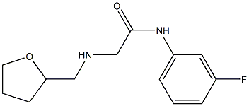  N-(3-fluorophenyl)-2-[(oxolan-2-ylmethyl)amino]acetamide