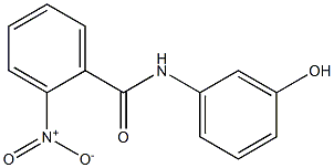 N-(3-hydroxyphenyl)-2-nitrobenzamide,,结构式
