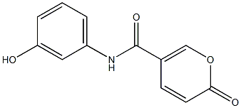 N-(3-hydroxyphenyl)-2-oxo-2H-pyran-5-carboxamide Structure