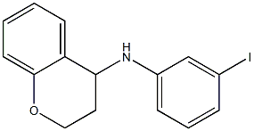 N-(3-iodophenyl)-3,4-dihydro-2H-1-benzopyran-4-amine Structure