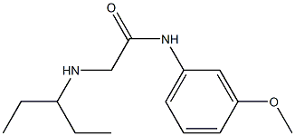 N-(3-methoxyphenyl)-2-(pentan-3-ylamino)acetamide Struktur