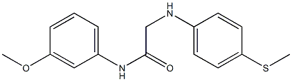 N-(3-methoxyphenyl)-2-{[4-(methylsulfanyl)phenyl]amino}acetamide