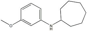 N-(3-methoxyphenyl)cycloheptanamine 结构式